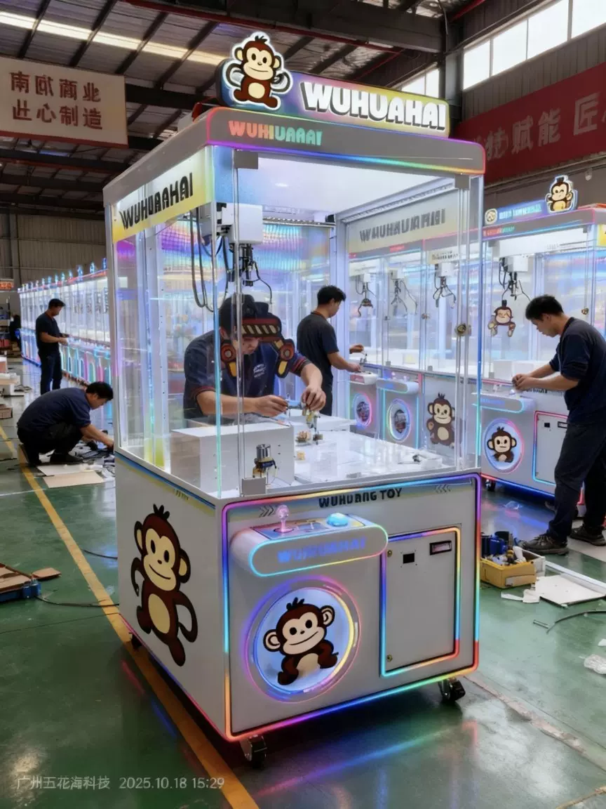 大号单人娃娃机公仔机韩国抓娃娃机投币大型豪华跨境商用电玩设备