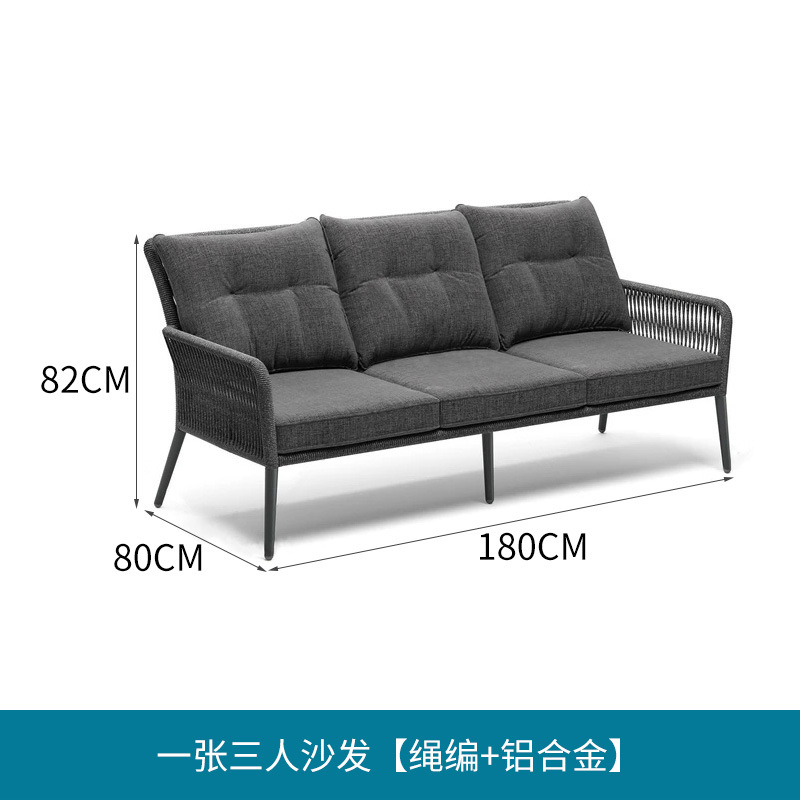 silla de caña al aire libre patio residencial jardín de ocio combinación de villa balcón impermeable al aire libre mesa de comedor de caña silla