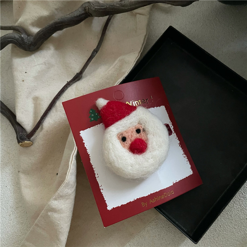 2023 Forcina Nuova Moda Carino Pupazzo di Neve Albero di Natale Vecchio Guanto Anatra Bocca Laterale Bang Clip_voghion.com