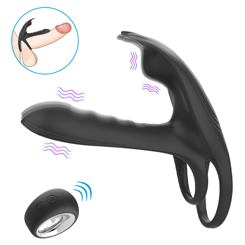 Black Fox Remote Control Vibrating Ring