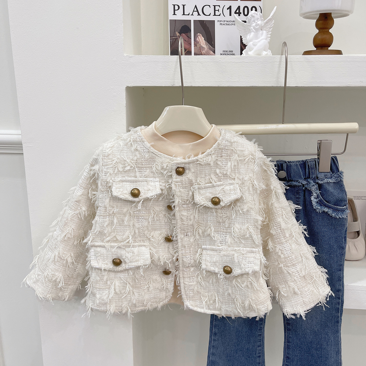 2023 autunno nuova versione coreana stile profumato ragazze alla moda versatile piccolo cappotto, super trendy 23376_voghion.com