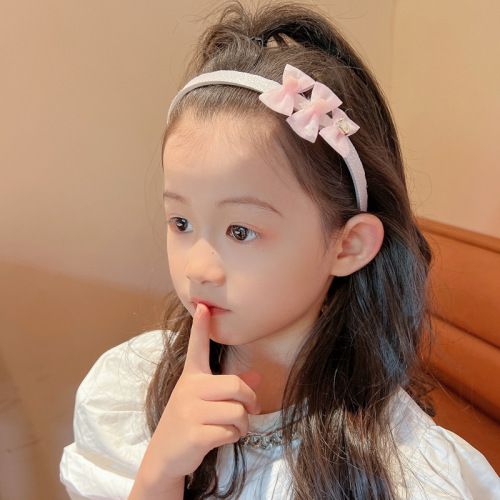 Children's hairbands summer princess bow headbands girls' headbands hair accessories Korean baby headbands with broken hair