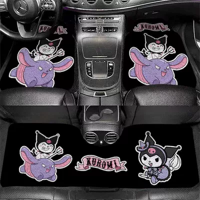 Universal Foot Pad, Cartoon Car Floor Mats, Universal Driving - little-devils-eggplant-mount-5065cm-one-piece-in-the-front-row