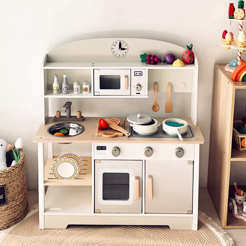 做饭儿童过家家厨房玩具木质切切乐工具木制厨具3-6女孩生日礼物