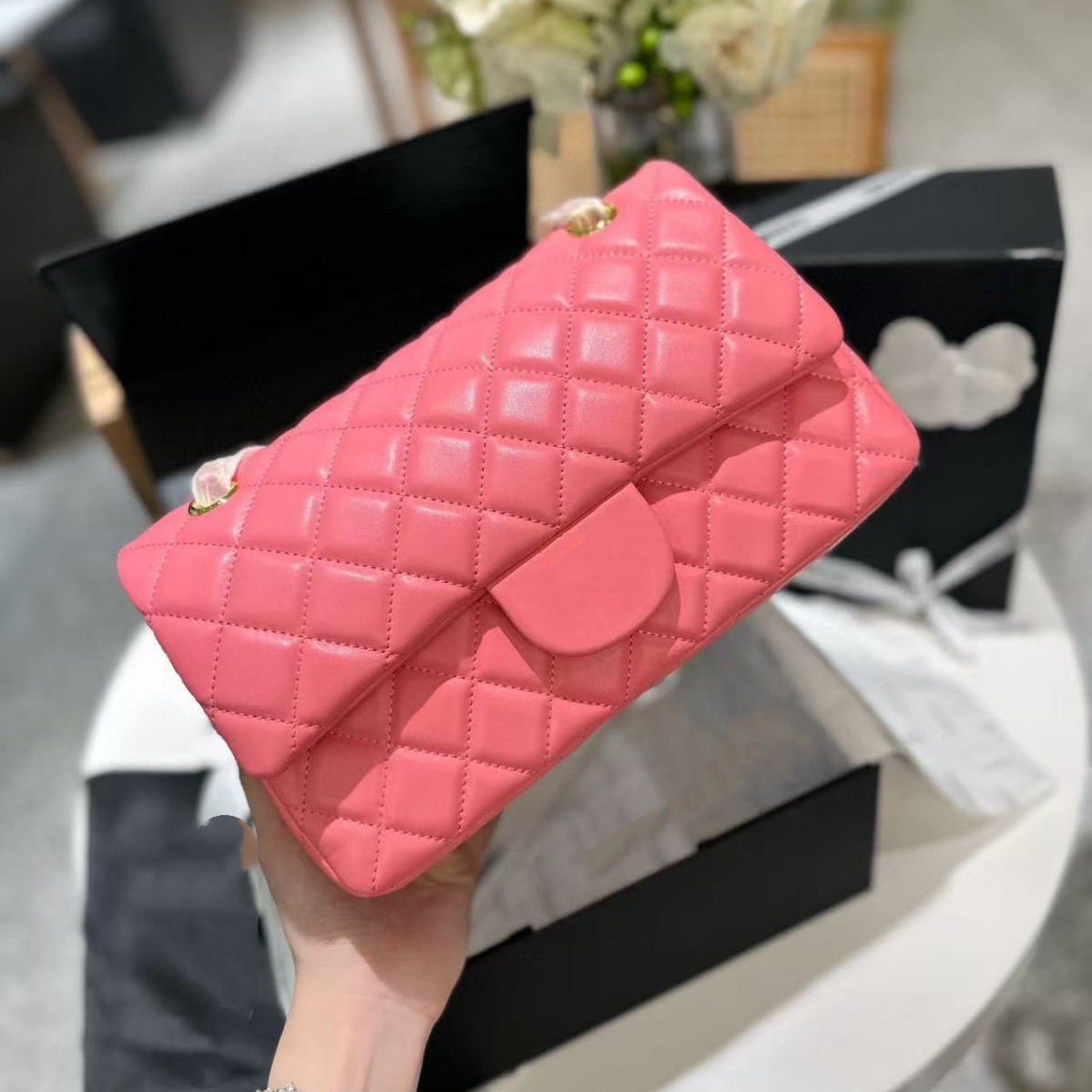 Tweed Style Quilted Chain Bag for Women 2025 New High-End Niche Versatile Shoulder Crossbody Bag for Women Popular