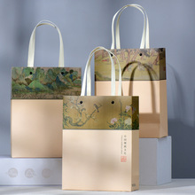 中国风礼品袋纸袋茶叶高档手提袋烘焙礼品袋打包袋印logo