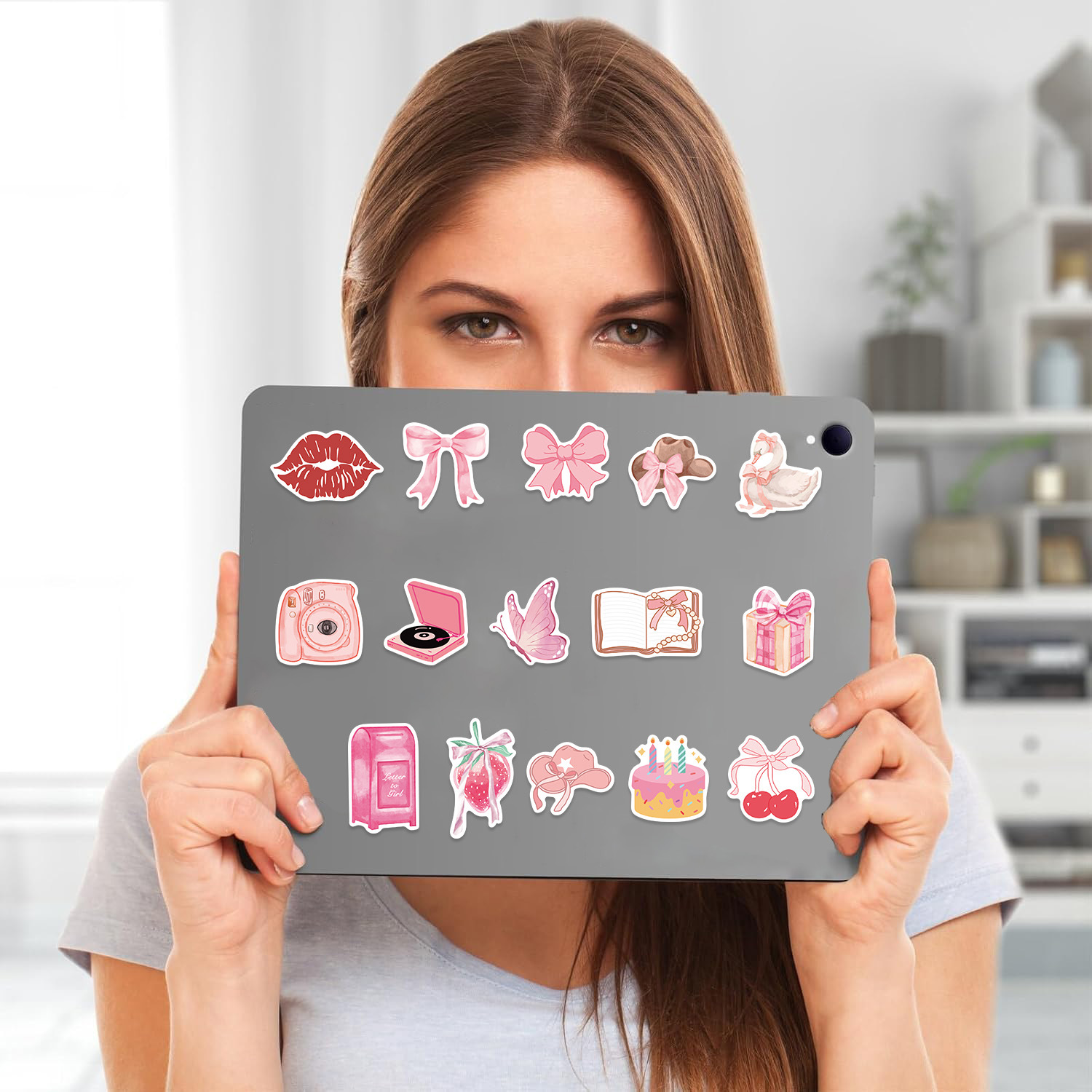 23g Weight Stickers Stationery Type 1 Set Quantity School, Graduation Occasion PVC self-adhesive Material Animal, Cartoon Pattern Cute Style 1 Set Animal Cartoon School Graduation PVC Self-adhesive Cute Stickers 4