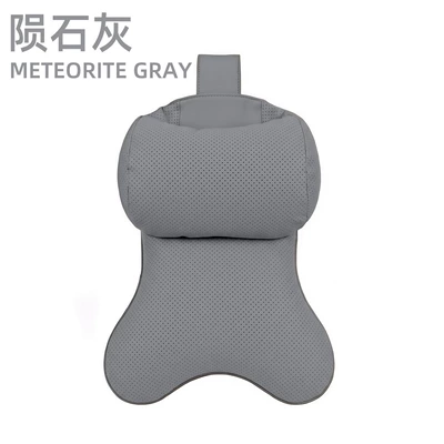 Adjustable Height Headrest Unisex — Headrest - double-sided-suede-meteorite-gray-single-pack
