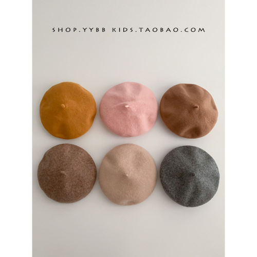 Children's beret girls hat spring and autumn  fashionable girl beret hat toddler baby hat autumn and winter trend
