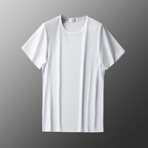 Summer short-sleeved T-shirt men's simple T-shirt, 4 yuan ice-feel clothing, men's half-sleeved t-shirt, men's ice silk T-shirt