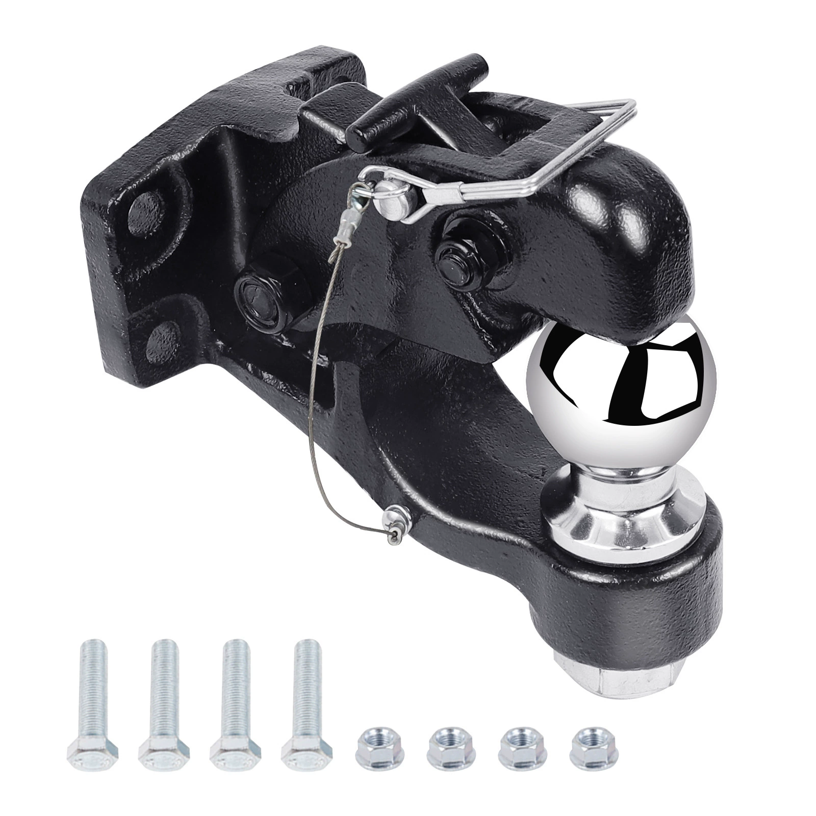 2inch шаровая головка, 8-тонный крюк для прицепа, шаровая головка, несущая нагрузка 6000 фунтов