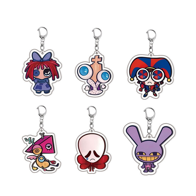 [Mezzanine] New Magical Numbers Circus Acrylic Keychain Animated Cute Peripherals Ready for Dropshipping