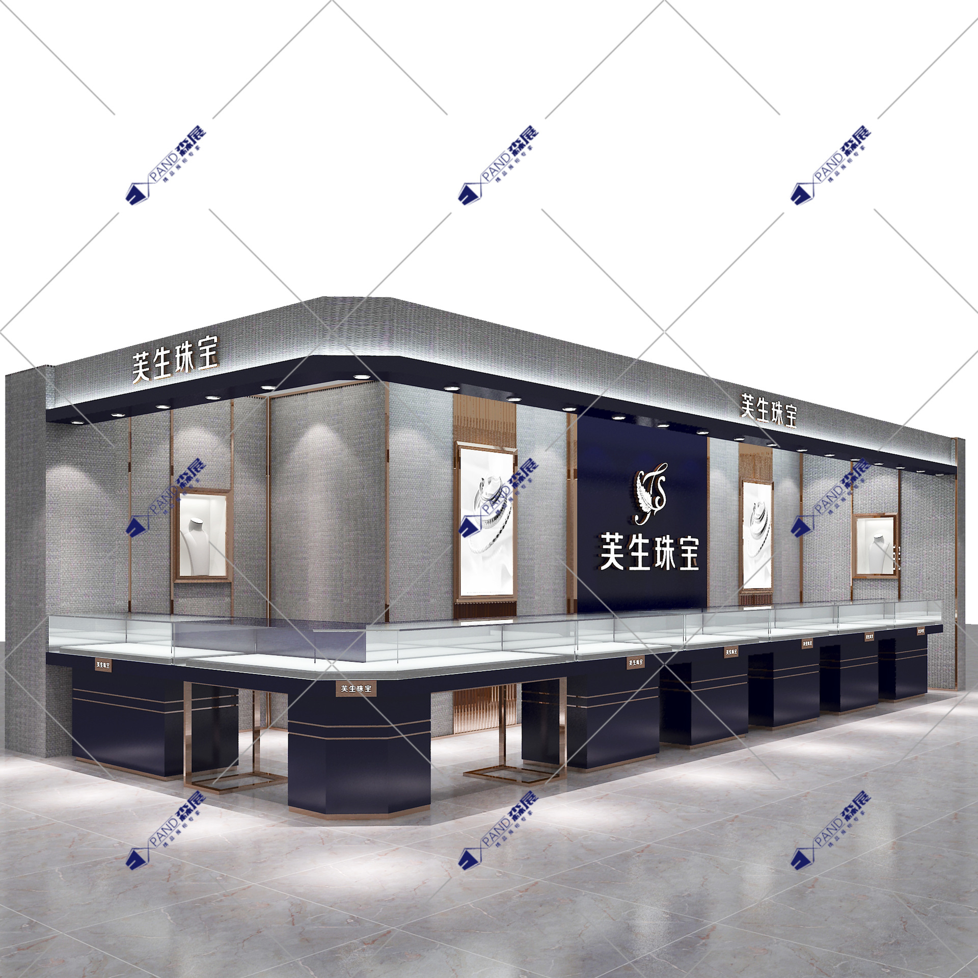 商场玻璃珠宝展示柜黄金首饰展柜陈列珠宝玉器展柜不锈钢珠宝柜