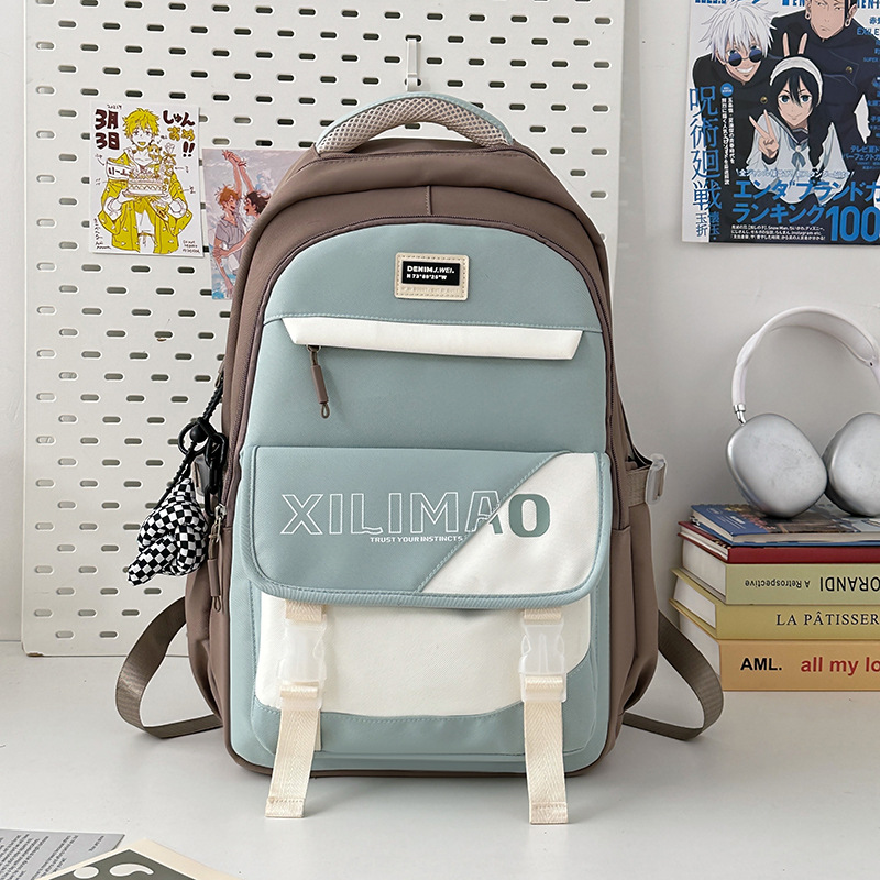 Mochila escolar de gran capacidad para estudiantes de secundaria
