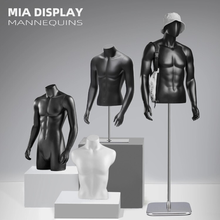 Men's Clothing Store Half-Body Mannequin Display Stand, Full-Body Sports Mannequin, Lingerie Mannequin for Window Display Men's Clothing Store Half-Body Mannequin Display Stand, Full-Body Sports Mannequin, Lingerie Mannequin for Window Display