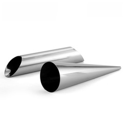 Kitchen stainless steel sheep horn bread mold non-stick spiral croissant mold home kitchen baking tool