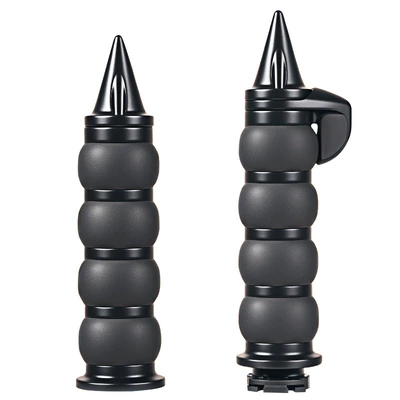 Motorcycle Handle Cover – pointed flat grip cover - sbj-10079-harley-25mm-handle-rubber-tip-small-assist-black