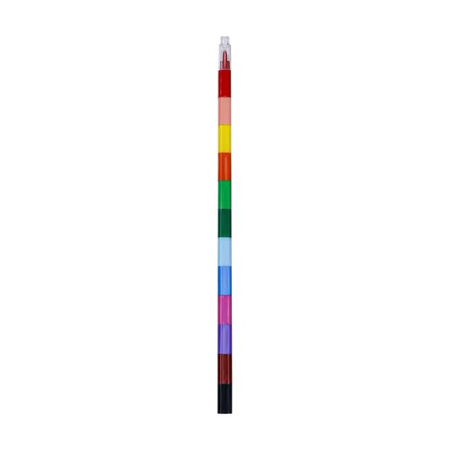 Creative Building Blocks, Connectable and Colorable Pencils, 12 Colors, Square, Detachable, Doodle Pens, Children's Color-Filling Pens, Stationery Wholesale