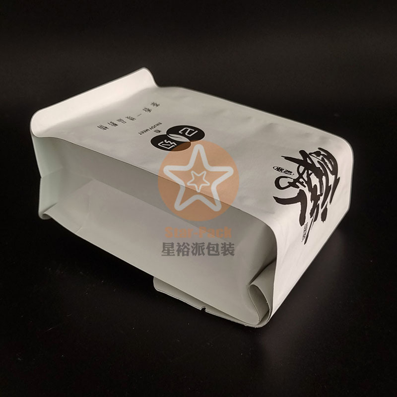 白牛皮纸镀铝自立自封口茶叶袋 防潮醉美人已约八边封红茶包装袋