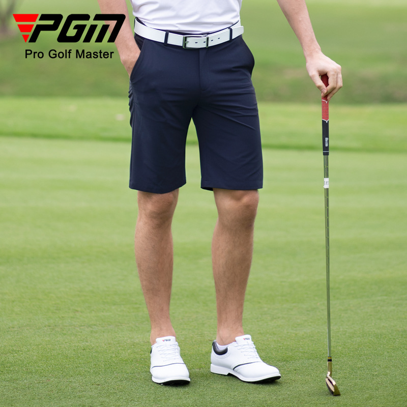Quần short golf nam PGM thể thao co giãn nhanh khô — KUZ130-màu xanh hải quân, KUZ130-Kaki, KUZ130-Màu đen, KUZ130-màu xám nhạt