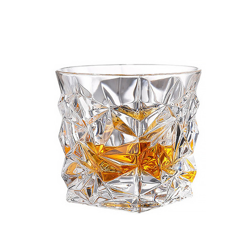 Whiskey glass, crystal glass beer glass, whiskey glass thickened foreign wine glass gift box set wholesale