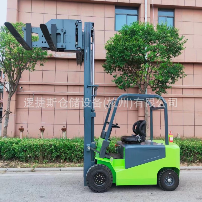 电动三向叉车座驾式液压升降堆垛车简易款三向堆高叉车搬运铲车