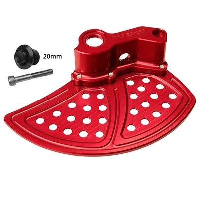 Suitable for KTM/Huswana front CNC front brake disc protection cover off-road motorcycle modification accessories (Motorcycle Safety Supplies) - suitable-for-ktm-cnc-front-brake-disc-protective-cover-red-qjscp-050101-05