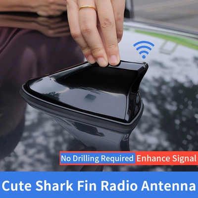 vehicle antenna — fin antenna with radio receiver