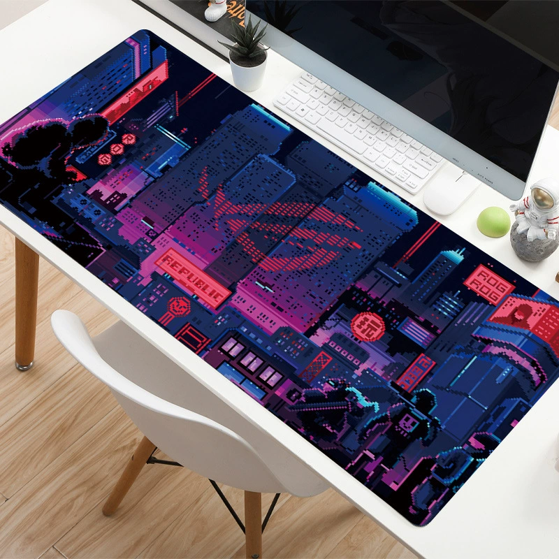 Gaming mouse pad desk mat, large non‑slip surface, increased thickness 2–5 мм, multiple patterns