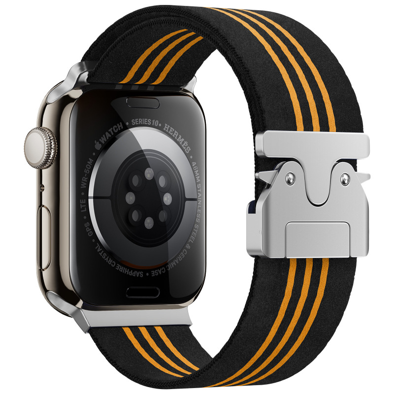 适用苹果applewatchS10降落伞扣条纹iwatch8/9/10智能手表带腕带|undefined