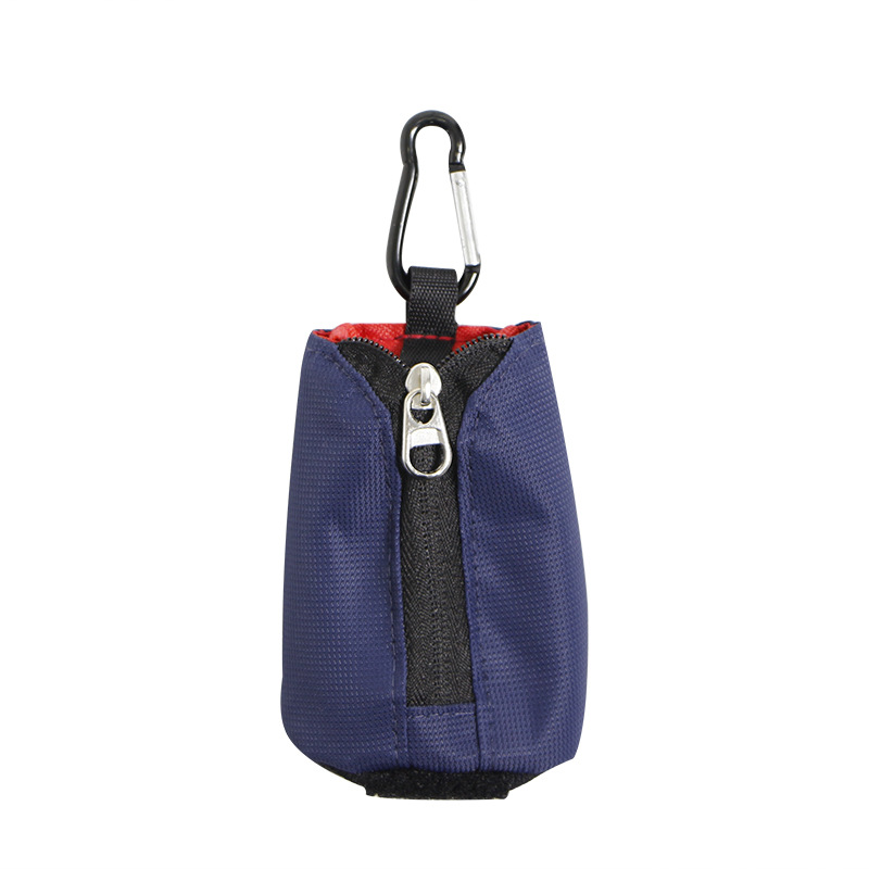 亚马逊跨境钥匙小挂包高尔夫球套便携高尔夫小腰包配件袋擦球布