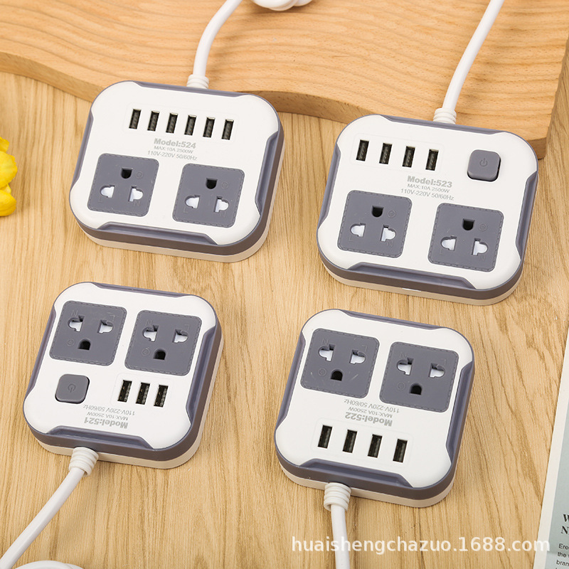 泰国缅甸南美老挝插座USB插排儿童防触电彩印包装袋美标欧标泰标