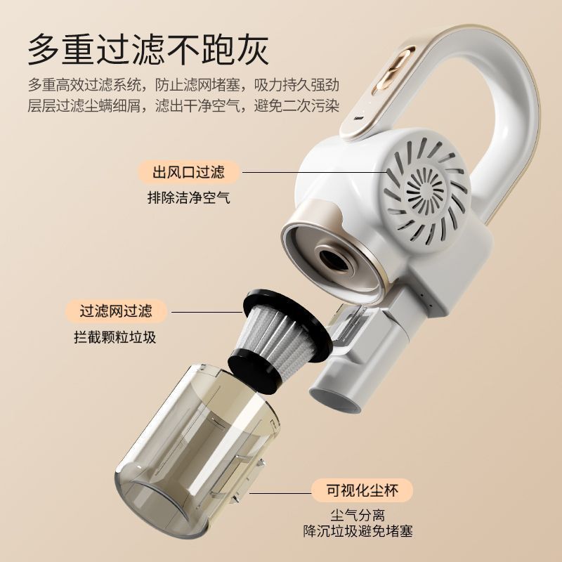 ダニ除去器ベッド家庭用掃除機オールインワン無線手持ち大吸引力紫外線殺菌機ダニ除去神器|undefined