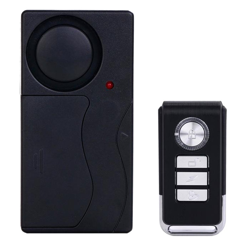 Alarma Inalámbrica para Vehículos Eléctricos y Bicicletas con Control Remoto, Sensor de Vibración de Vidrio, Alarma Antirrobo Inalámbrica para el Hogar