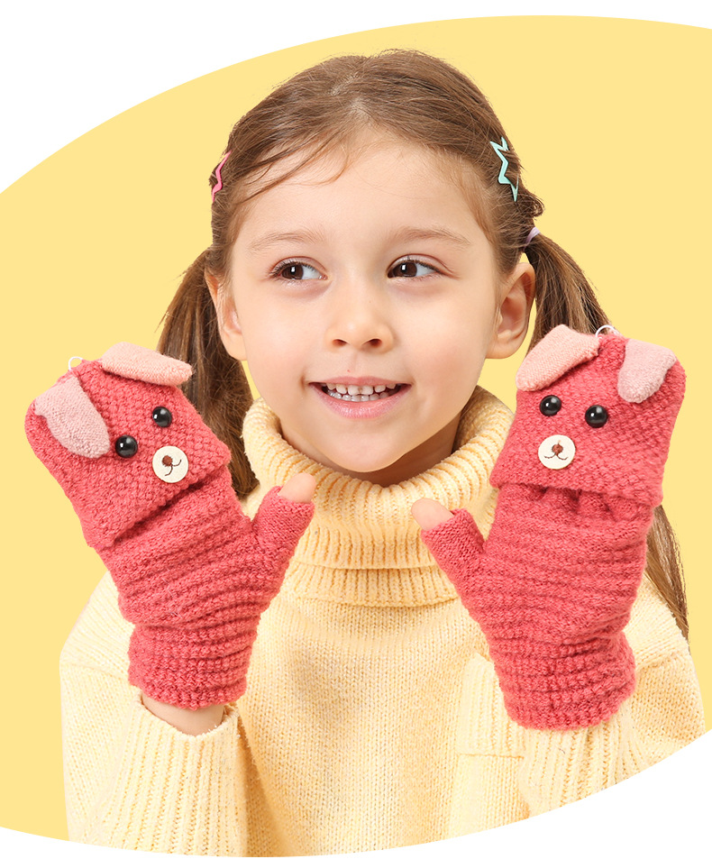 Children Unisex Cute Cartoon Cotton Blend Polyester Gloves 1 Pair display picture 4