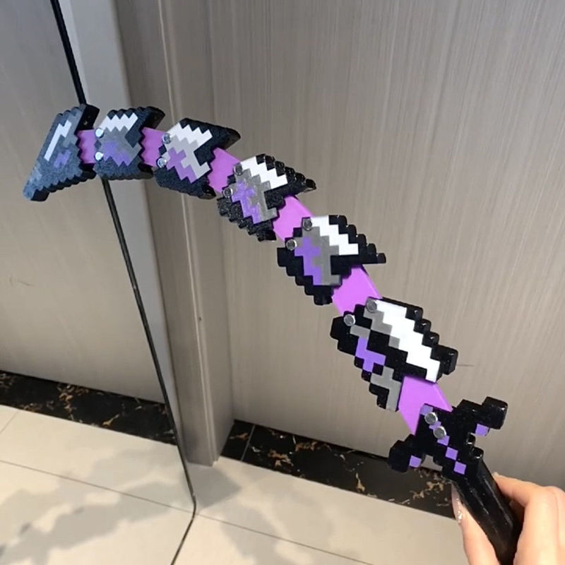 我的世界烦人的村民系列周边噬魂蛇刃战神之刃3D打印玩具武器摆件|undefined