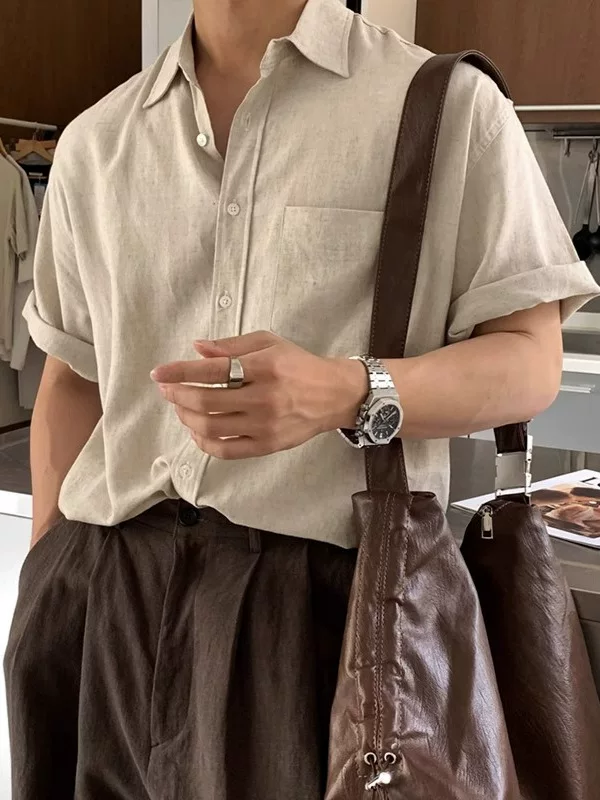Summer thin shirt, jacket, Korean style, oversize, high-quality style
