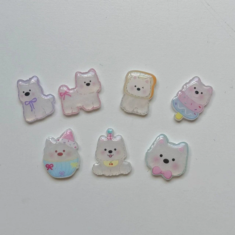 Small acrylic materials set handmade, cartoon accessory, new collection, DIY