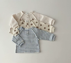 INS Мужская одежда и одежда для девочек Pure Cotton Waffle Внимательная версия для главной корейской версии маленькая и средняя детская детская и удобная единственная трендальная одежда
