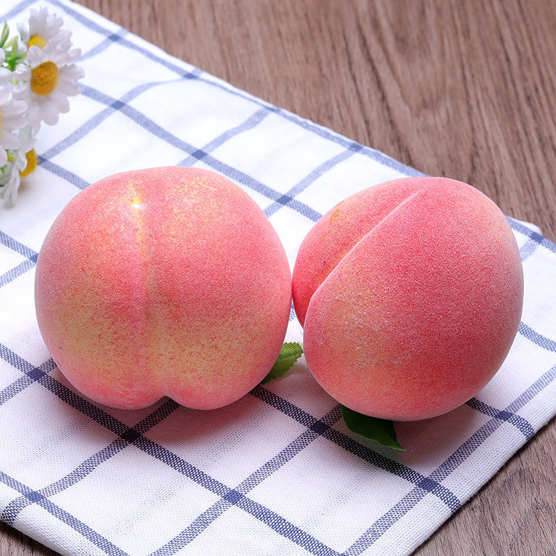 simulation Peach Xiantao Peach-Shaped Mantou honey peach fruit Model make offerings to Buddha Decoration kindergarten Early education activity prop