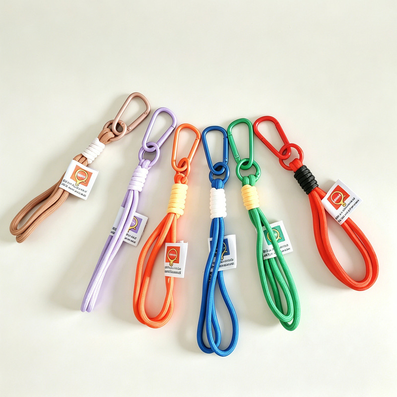 Dopamine Short Style Xiaohongshu Lanyard Phone Strap Colorful Doll Lanyard Water Bottle Keychain Lanyard Accessory