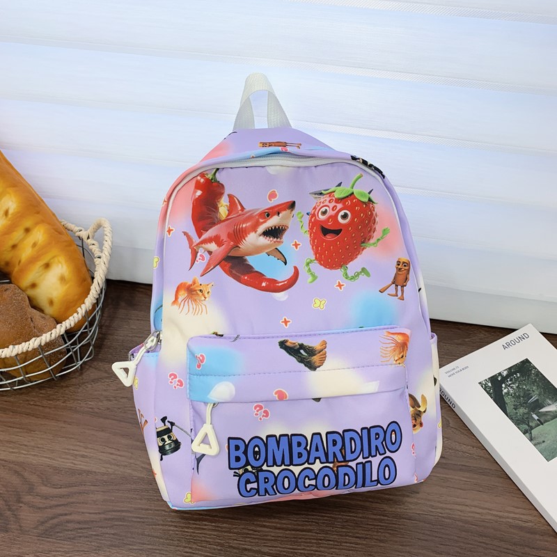 Nuevo comercio exterior mochila infantil caricatura animada encantadora impresión mochila de escolares jardín de infantes mochila de niños y niñas