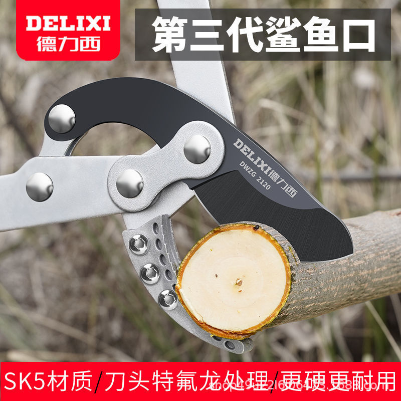 德力西粗枝剪園林修枝剪強力粗枝剪大力剪花剪大省力園藝園林剪刀