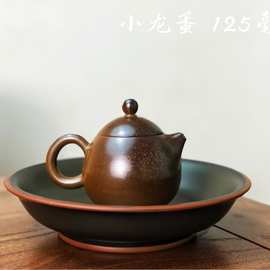 广西钦州坭兴陶套茶壶 柴烧壶 小容量约100毫升 古法柴烧壶 精品
