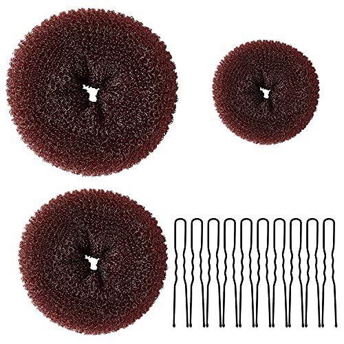 Nylon ball head donut plus U-shaped needle hair twist set hairdressing tools hair twist set Amazon