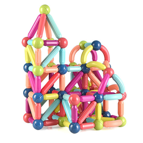 Cross-border educational variety strong magnetic stick colorful early education kindergarten children assembly magnet magnetic building block toys