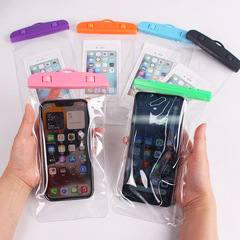 Simple and Elegant Waterproof Phone Bag Transparent Floating Swim Outdoor Waterproof Bag PVC Waterproof Cover with Touch Screen Protection Case