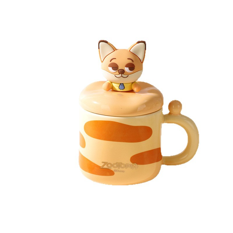 Taza de Disney Judinick con tapa Taza de agua de gran capacidad Taza de desayuno de alto valor Taza de leche de dibujos animados Regalo