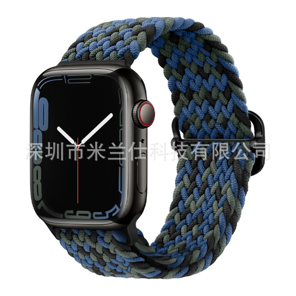 Nylon tejido para Apple iwatch456789 Apple ultra2 hebilla deslizante elástica S9 correa de reloj fabricante