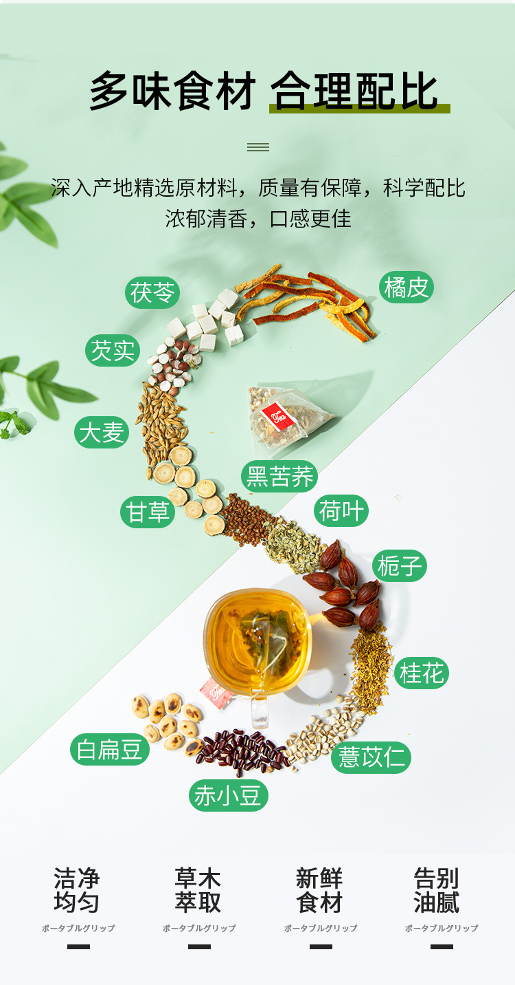 Xianxian Qing Tea 120g Box of 12 Bags Lotus Leaf Herbal Blend for Post-Meal Wellness key features
